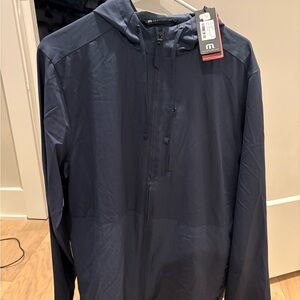 Travis Mathew Men's Navy Windbreaker Jacket